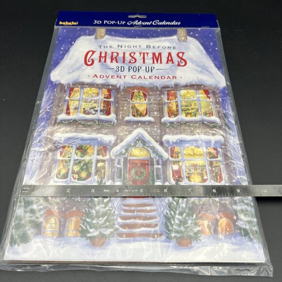 The Night Before Christmas 3D Pop-Up Advent Christmas Calendar Babalu NEW SEALED - Picture 7 of 8
